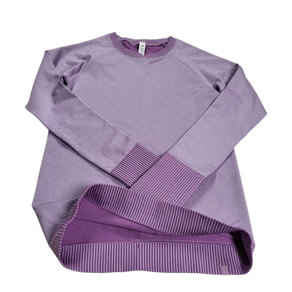 Lululemon Rest Less PulloverDiagonal Rib Wisteria Purple / Lavender Dew - Picture 5 of 14